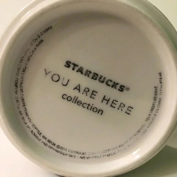 2015 Starbucks You Are Here Canada Mug 14 Oz Cup Faded Logo - Picture 9 of 15